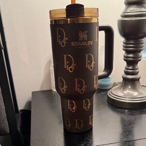 Stanley Brown and Gold Travel Mug with Handle (Brand New)